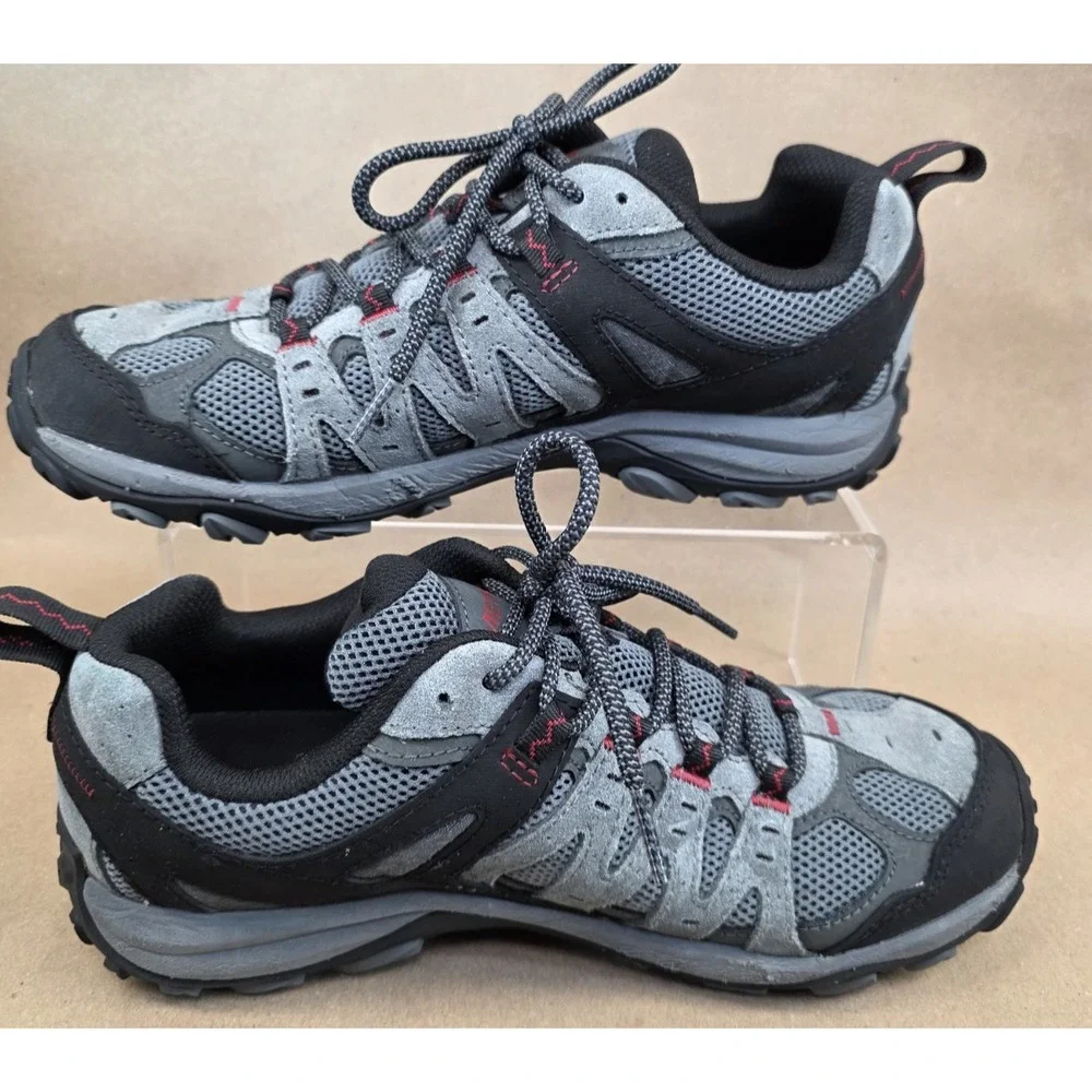 Merrell  (Sz 8) Accentor 3 Men's US Gray Black Suede Waterproof Hiking Shoes